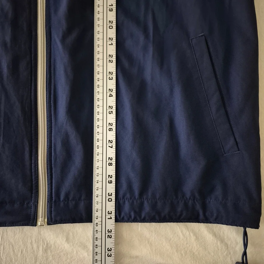 Nike Mens Windbreaker‎ Jacket Navy Blue Full Zip Lined Track Jacket 2XL